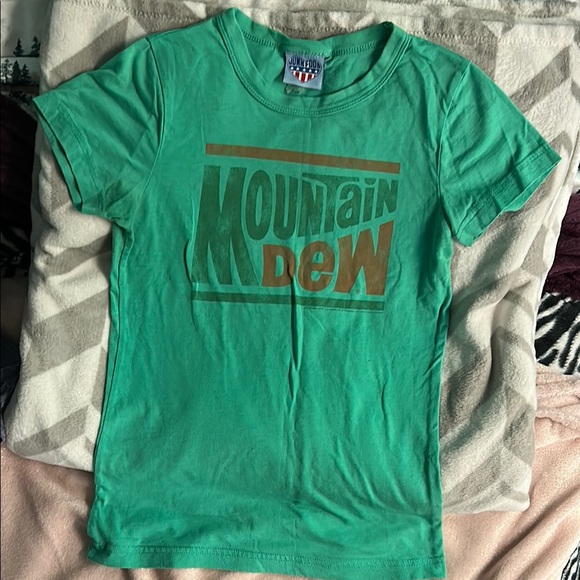 Junk Food Clothing Tops - Junk Food Clothing Green Mountain Dew Kids Tee